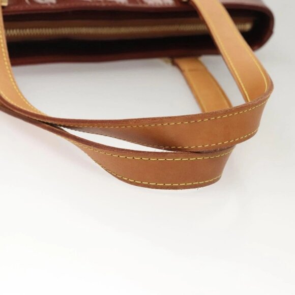 LOUIS VUITTON Monogram Vernis Houston Hand Bag Bronze M91122 LV Auth hk2663 - Picture 8 of 16